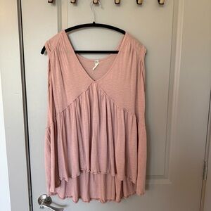 Women's Pink Sleeveless Top